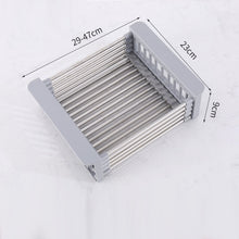 VGX Multifunctional Kitchen Sink Drain Rack Retractable Stainless Steel Drain Basket Over The Sink Dish Drying Rack Accessories