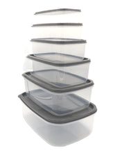 Kitchen Storage Box 6 Pcs Container Set Organizer Airtight Pantry Noodle Legume Cereal Pastas Transparent Refregerator Seal Food