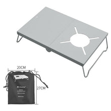 Mini Outdoor Camping Table Heat Shield Gas Stove Stand Foldable Camping Stove Table For SOTO ST-310/ST330/CB-JCB/TRB250 Stoves