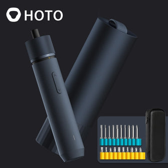 HOTO 3.6V Smart Cordless Screwdrivers, Rechargeable Battery Screwdriver, Electric Screwdriver with Tool Bag S2 32PC Bit Set