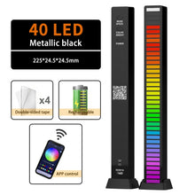 RGB LED Strip Light Music Sound Control Pickup Rhythm Ambient Atmosphere Lamp Backlight Night Light For Bar Car Home Decoration