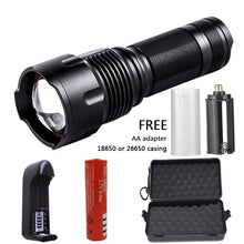 XHP90 1006 Powerful Lamp Cree LED Flashlight Torch Waterproof Zoomable Portable Camping Light Power 26650 18650 AA battery