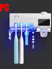 1pc Solar Energy UV Toothbrush Holder Double Layer Sterilizer Automatic Toothpaste Dispenser Wall-mounted Bathroom Accessories