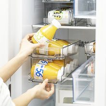Refrigerator storage box transparent fresh-keeping refrigerated drawer rolling beer beverage layered storage box