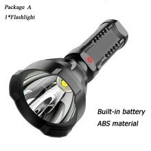 Super Strong Torch Flashlight Battery Display USB Rechargeable Led Long-range Built-in Battery Lighting Portable Searchlight