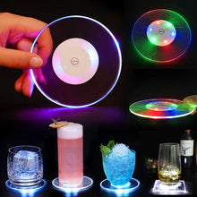 Led Coaster Cup Holder Mug Stand Light Bar Mat Table Placemat Party Drink Glass Creative Pad Round Home Decor Kitchen 4 Types