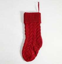 Large 46CM Woolen Knitted Home Furnishing Wall Decoration Candy Bag Socks Set Diamond Gift Bag Socks Ornament Christmas