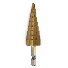 3-12 4-12 4-20 4-32mm HSS Straight Groove Step Drill Bit Titanium Coated Wood Metal Hole Cutter Core Cone Drilling Tools Set