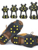 1 Pair S-XXL 10 Studs Anti-Skid Snow Ice Climbing Shoe Spikes Ice Grips Cleats Crampons Winter Climbing Anti Slip Shoes Cover
