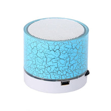 A9 Mini Portable Speaker Bluetooth Wireless Car Audio Dazzling Crack LED Lights Subwoofer Support TF Card For PC/Mobile Phone