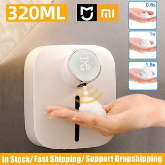 Xiaomi Mijia Automatic Soap Dispenser Wall-mounted Rechargeable Hand Washing Washer Foam Soap Dispenser Hand Sanitizer Machine