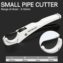 DTBD PVC Pipe Cutter 36mm 42mm 64mm Aluminum Alloy Body Ratchet Scissors Tube Cutter PVC/PU/PP/PE Hose Cutting Hand Tools