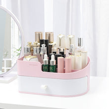 Plastic Makeup Organizer Large Capacity Desktop Lipstick Jewelry Storage Box Dressing Table Dust-proof Skin Care Product Rack