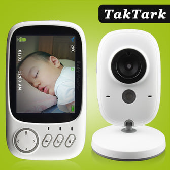 3.2 inch Wireless Video Color Baby Monitor High Resolution Baby Nanny Security Camera  Night Vision Temperature Monitoring