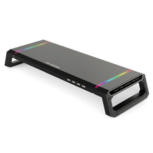 RGB 4 USB3.0 Charging Desk Organizer Support Universal Monitor Stand Riser Adjustable Desktop Computer Monitor Riser