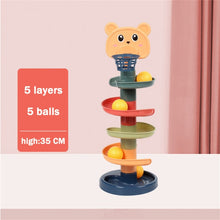 5 Styles Rolling Ball Pile Tower Baby Toys Rattles 0-24months Kids Newborn Educational&Learning Toy Set For Baby Toddler