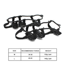 1 Pair 24 Teeth Ice Gripper Anti-Slip Shoes Spike Grips Cleats Winter Outdoor Climbing Snow Over Shoes Covers Crampons Anti-Skid