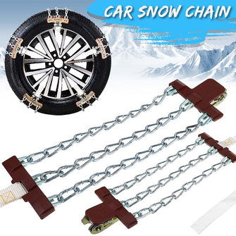 3 Chains Balance Steel Truck Car Wheels Tyre Tire Snow Ice Chains Belt Winter Anti-skid Vehicles SUV Wheel Chain Mud Road Safe