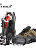18 Teeth Anti-Skid Ice Gripper Spike for Shoes Winter Climbing Anti-Slip Snow Spikes Grips Cleats Over Shoe Covers Crampons Tool