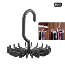 Tie Hanger Plastic Portable Tie Rack Closets Rotating Hook Holder Belt Clothes Tie Rack Storage Home Supply Multifunction