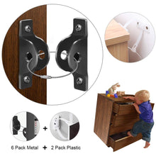 Furniture Anchors Kit for Baby Proofing Furniture Straps Kit Anti Tip Secure Wall Anchors Adjustable Earthquake Resistant