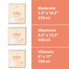 Wise Travel Pack Mens Maximum Incontinence Pads - 5 Pads Per Bag Bundle (100 Pads Total) + FREE SHIPPING
